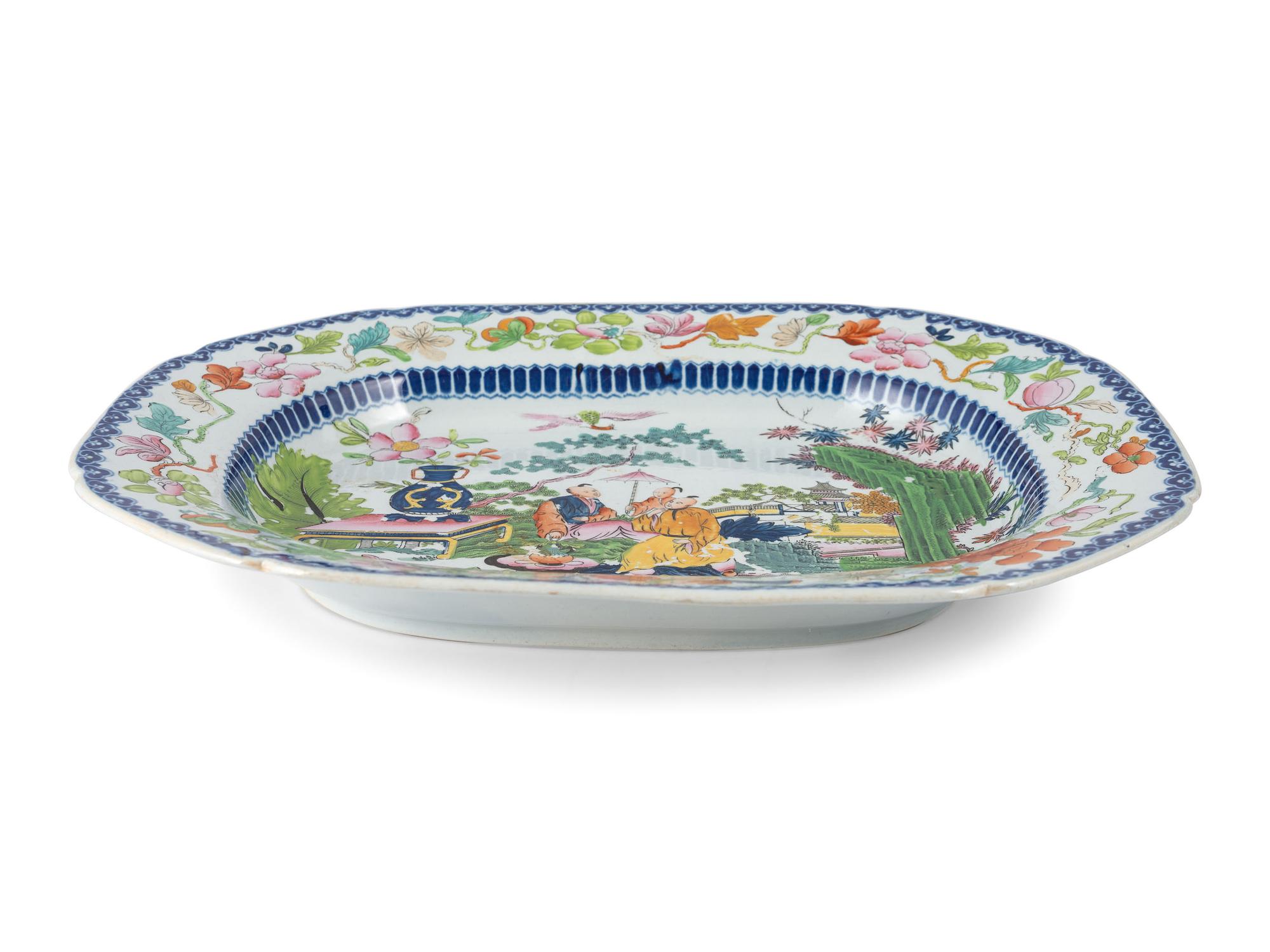 A Mason's Ironstone Chinoiserie-Decorated Partial Dinner Service
