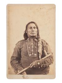 Cabinet card of Chief Gall., Hunkpapa Dakota. Ca 1880s.