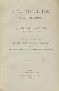 Saunders, Marshall. Beautiful Joe An Autobiography