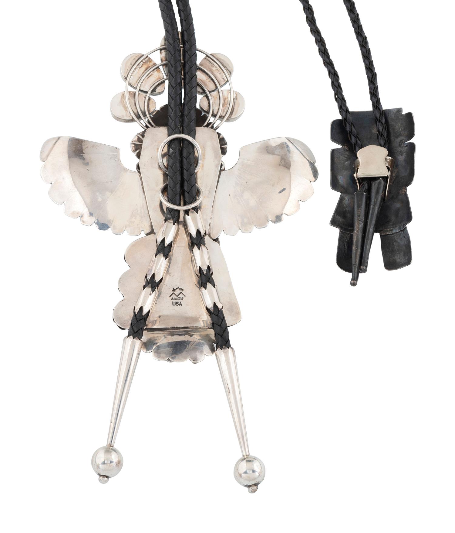 Navajo Silver Katsina Bolo Ties
