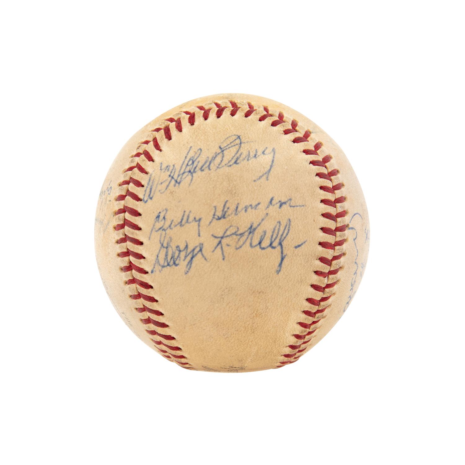 A Unique 1973 Hall of Fame Induction Weekend Signed Baseball,