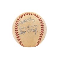 A Unique 1973 Hall of Fame Induction Weekend Signed Baseball,