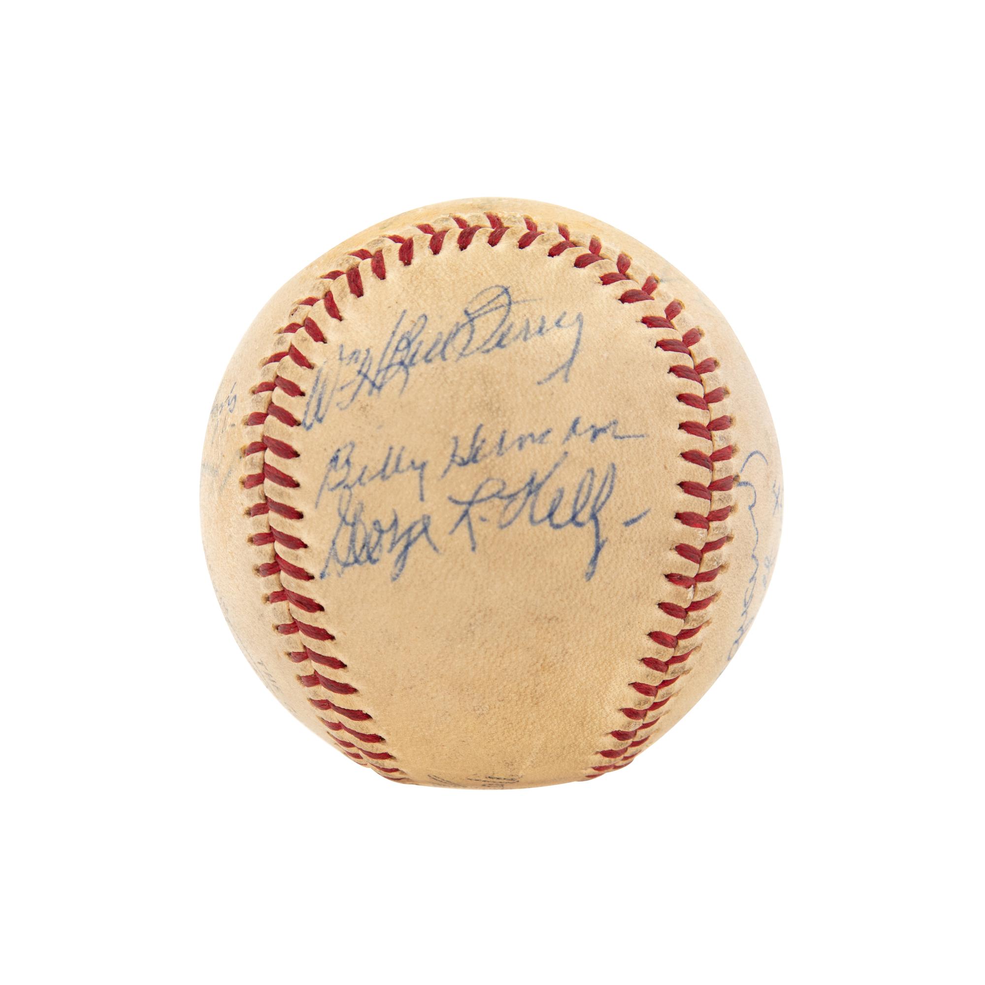 A Unique 1973 Hall of Fame Induction Weekend Signed Baseball,