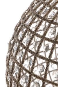 A Beaded and Cut Glass Montgolfier Chandelier