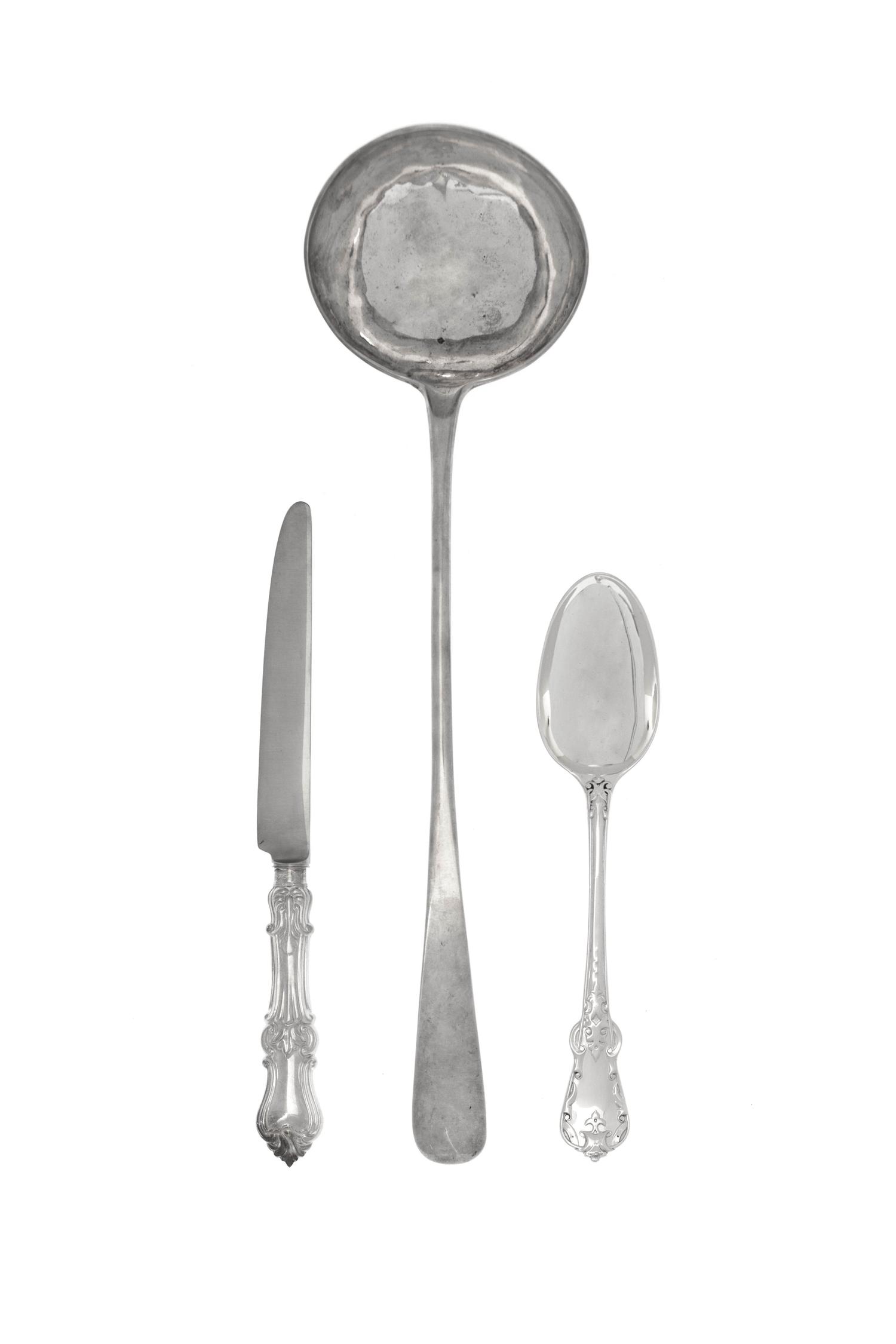 An English Silver Partial Flatware Service