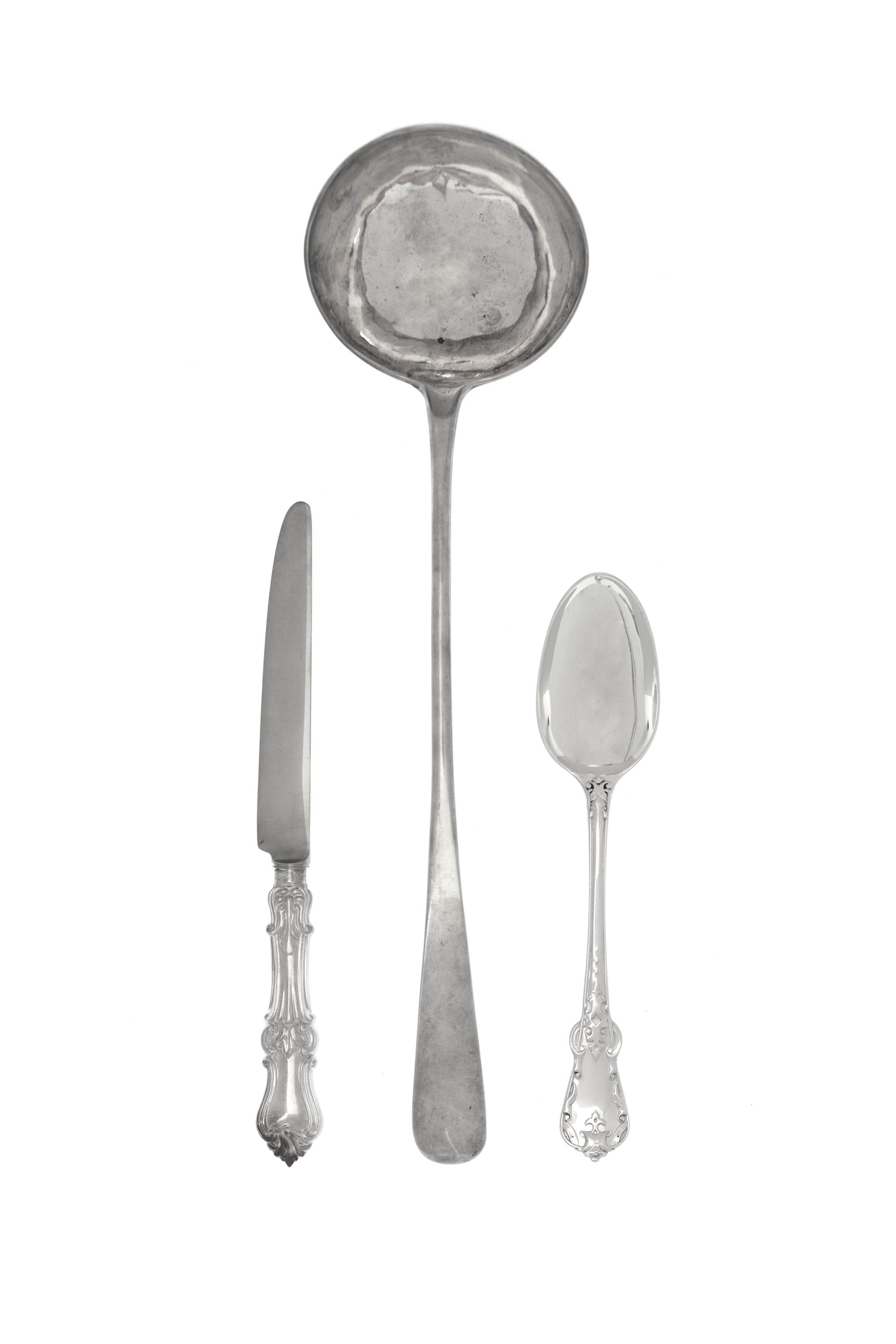 An English Silver Partial Flatware Service