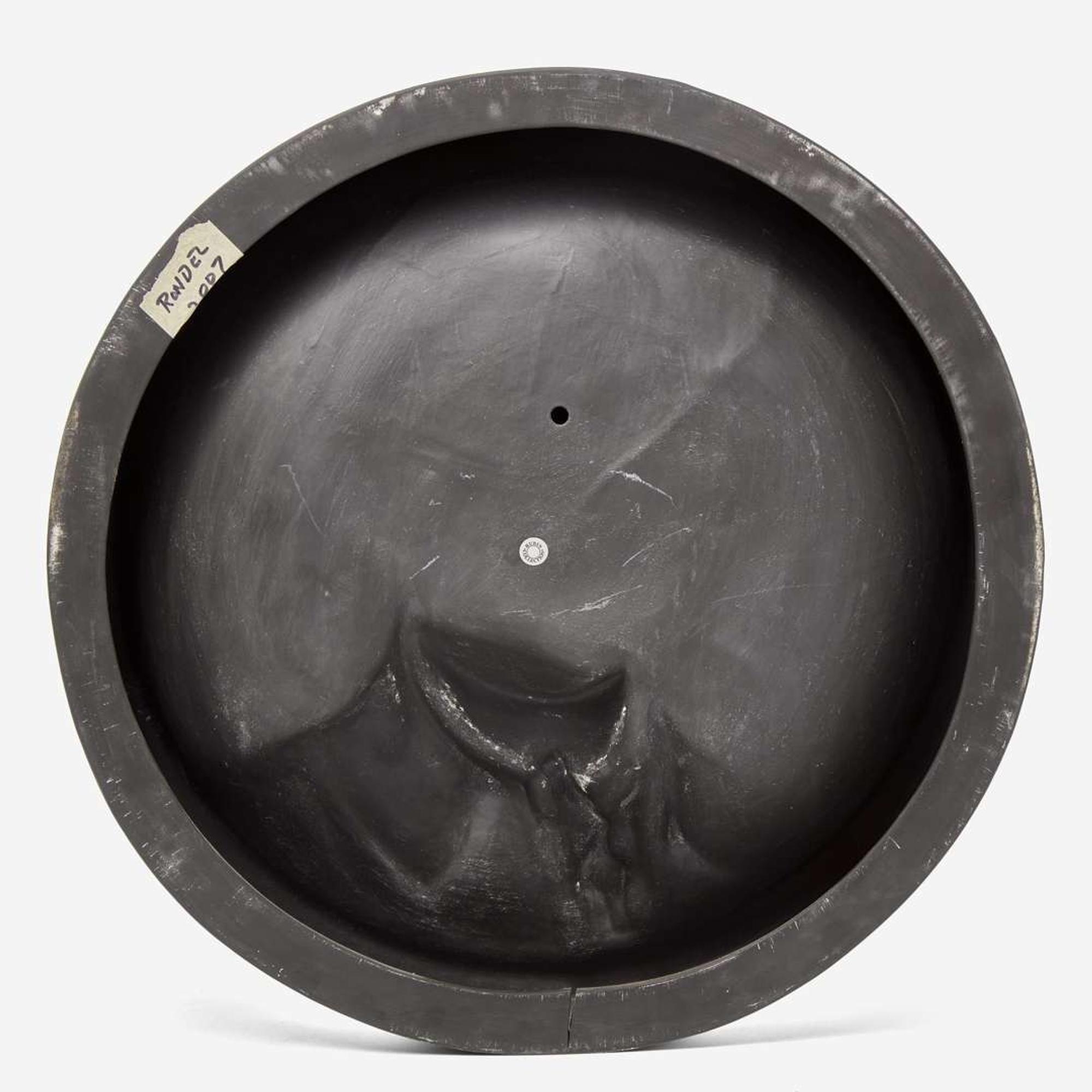 A Wedgwood Black Basalt Relief Roundel of Josiah Wedgwood UK, 2000s