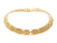 YELLOW GOLD COLLAR NECKLACE