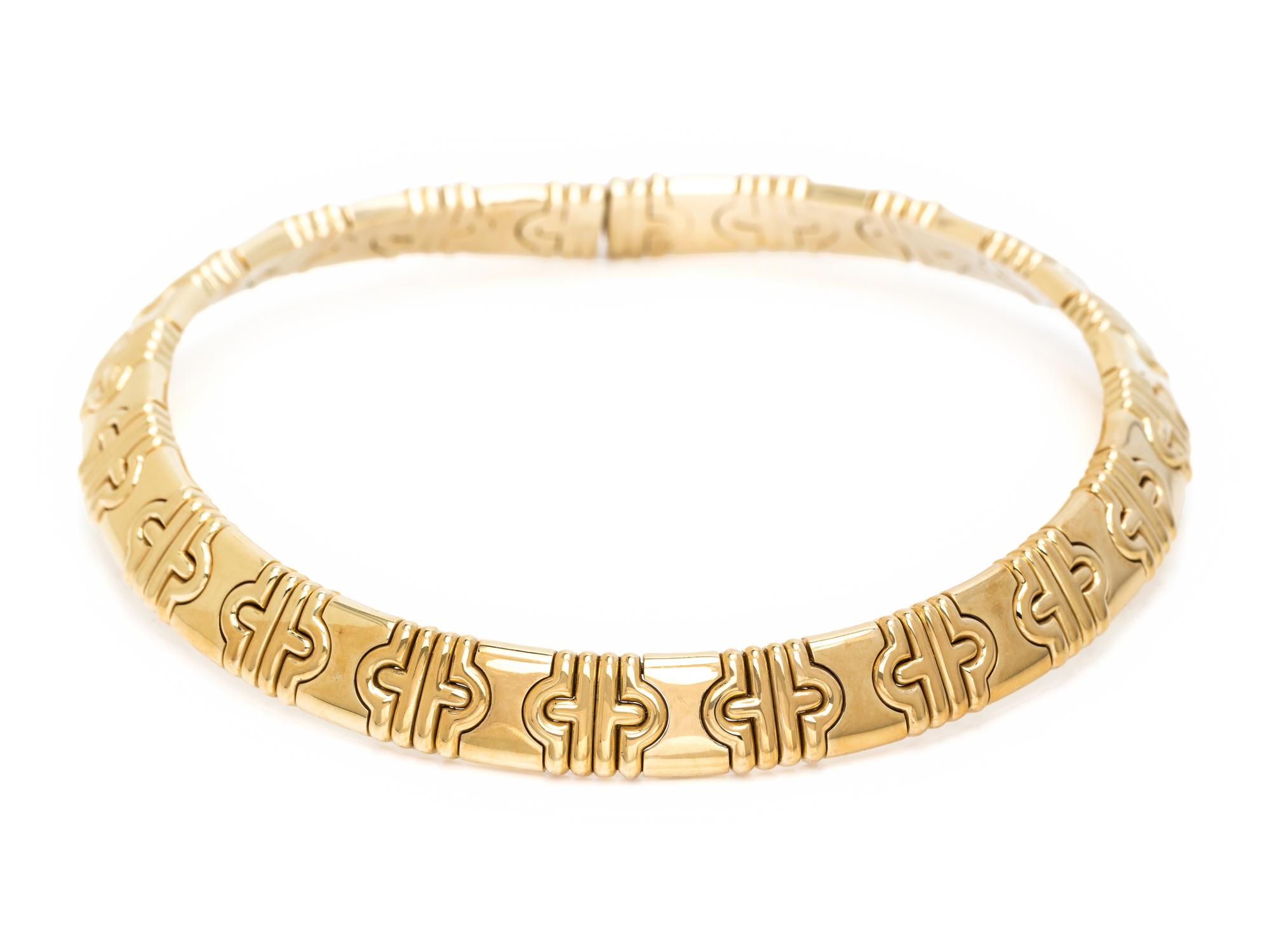 YELLOW GOLD COLLAR NECKLACE