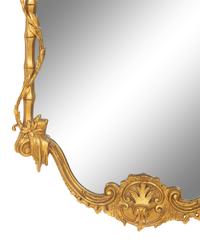 A Chinese Chippendale Style Giltwood Mirror