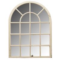 An Arch Topped Mirrored Window 45" W x 1.5" D x 62" H — United States, 20th Century