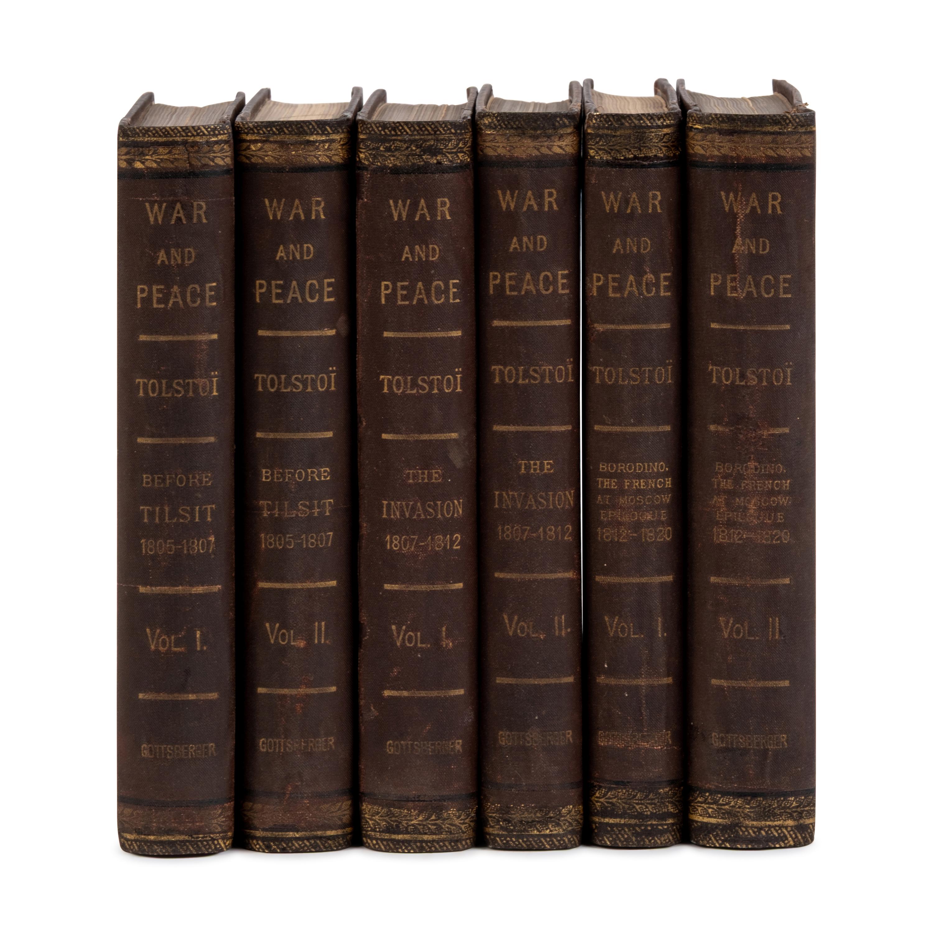 Tolstoy, Leo (1828-1910) and Clara Bell, translator (1835-1927). War and Peace. A Historical Novel . New York: William S. Gottsberger, 1886.