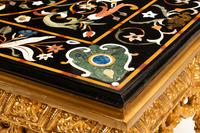 A Louis XIV Style Giltwood Specimen Marble-Top Table