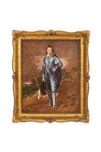 A Rosenthal Painted Porcelain Plaque After Thomas Gainsborough