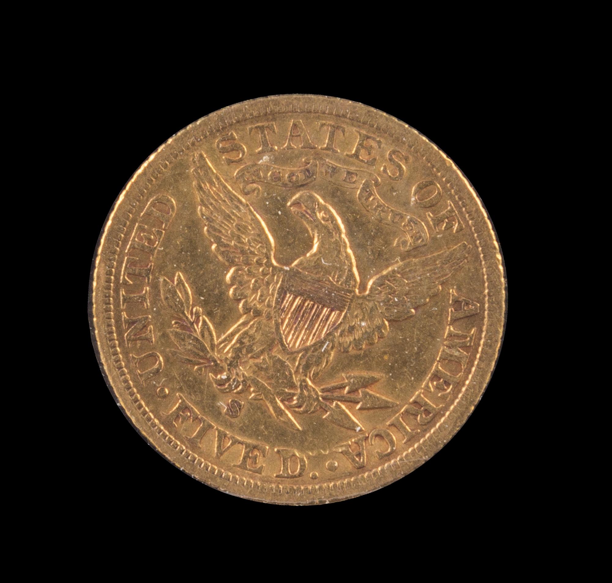 A United States 1902-S Liberty Head $5 Gold Coin
