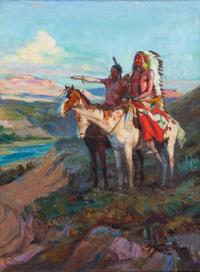 Two Native Scouts , 1916