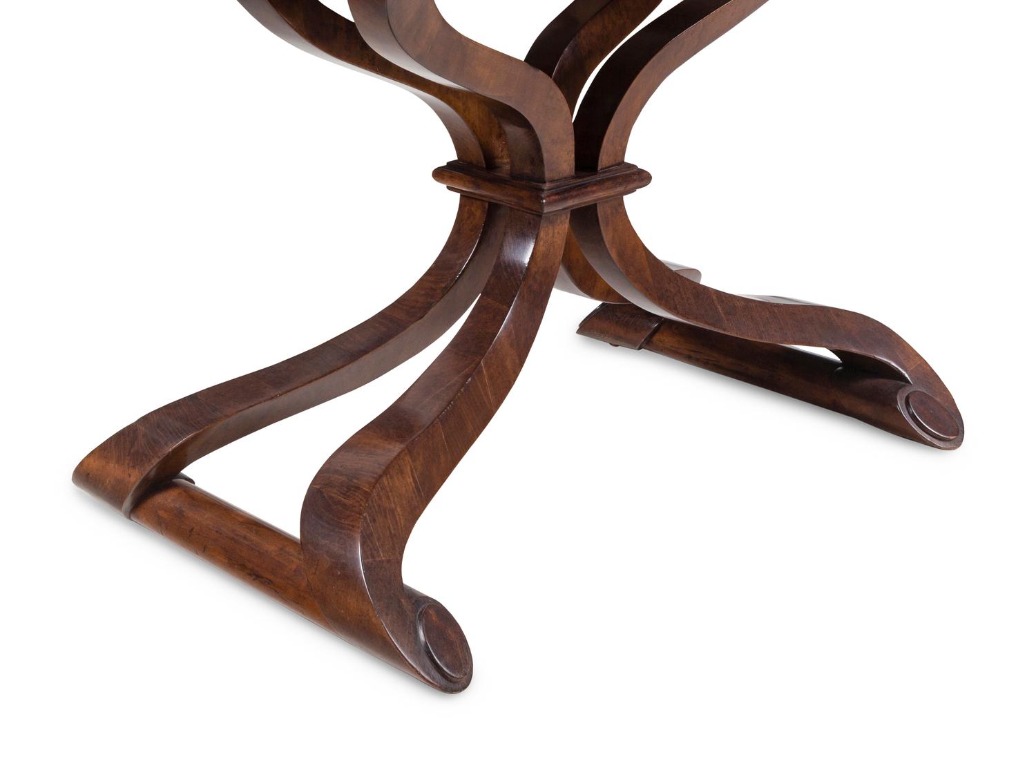 A Contemporary Walnut Center Table