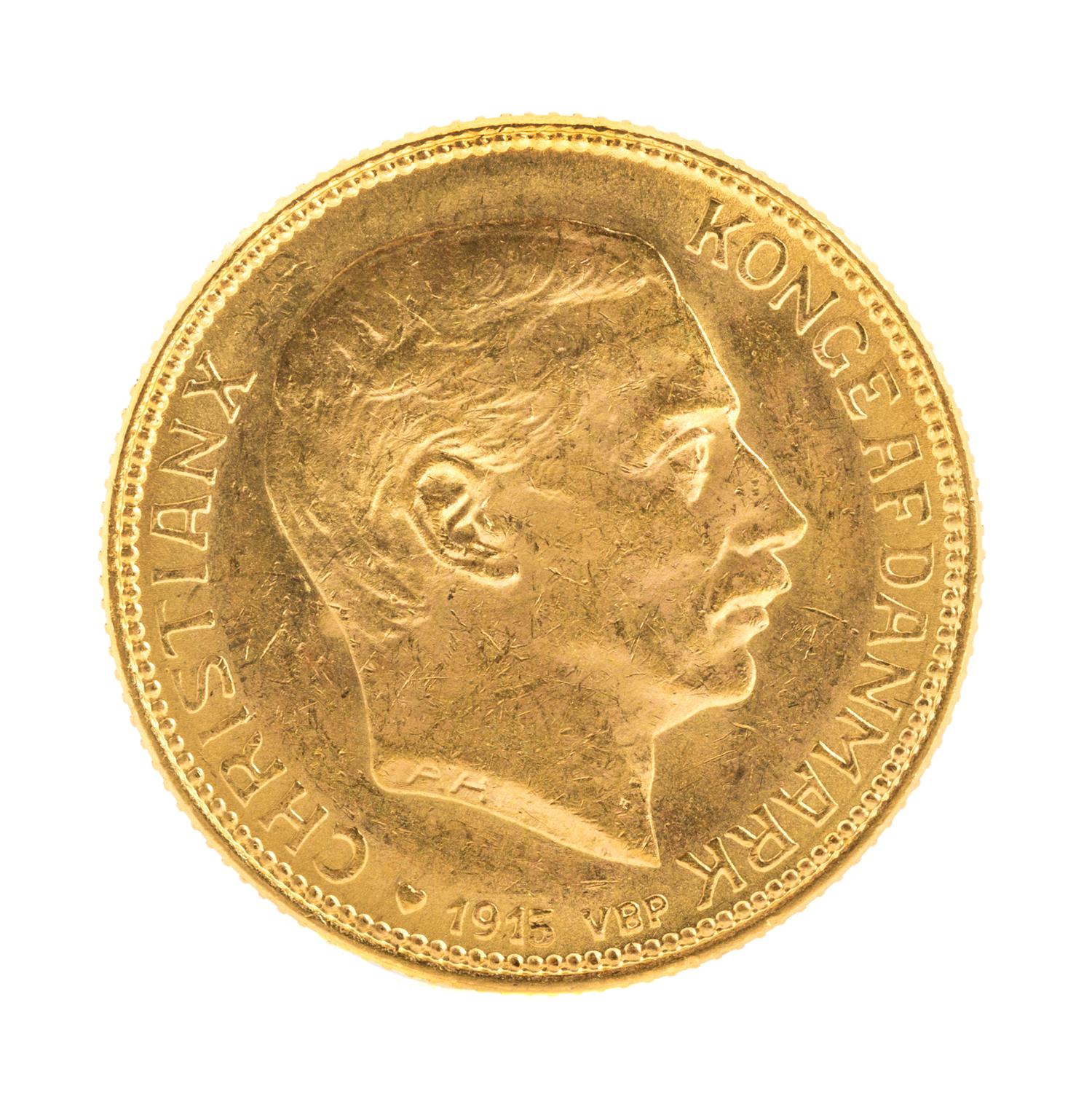 Kingdom of Denmark (1915 CE), Gold 10 Kroner — Gold 10 Kroner