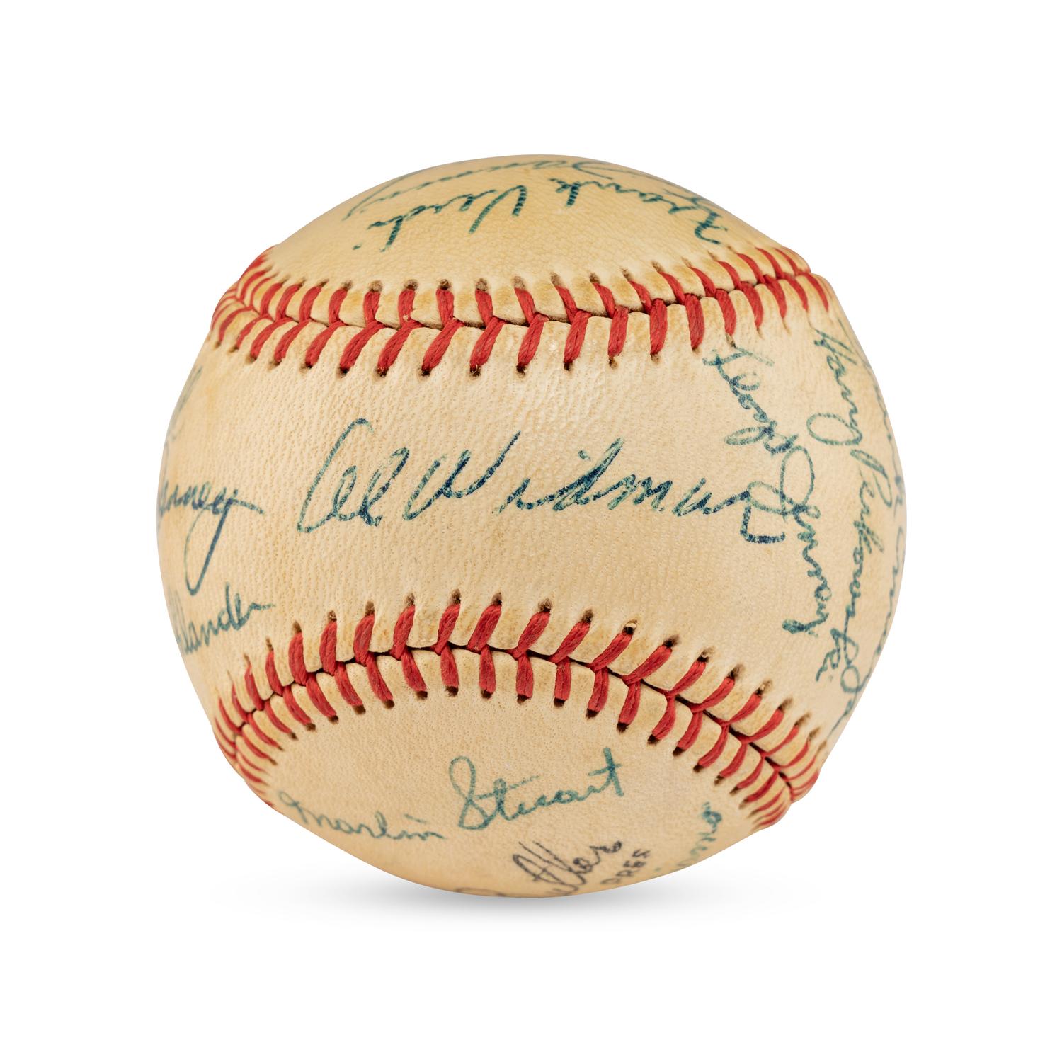 A 1956 Tulsa Oilers Team Signed Autograph Baseball