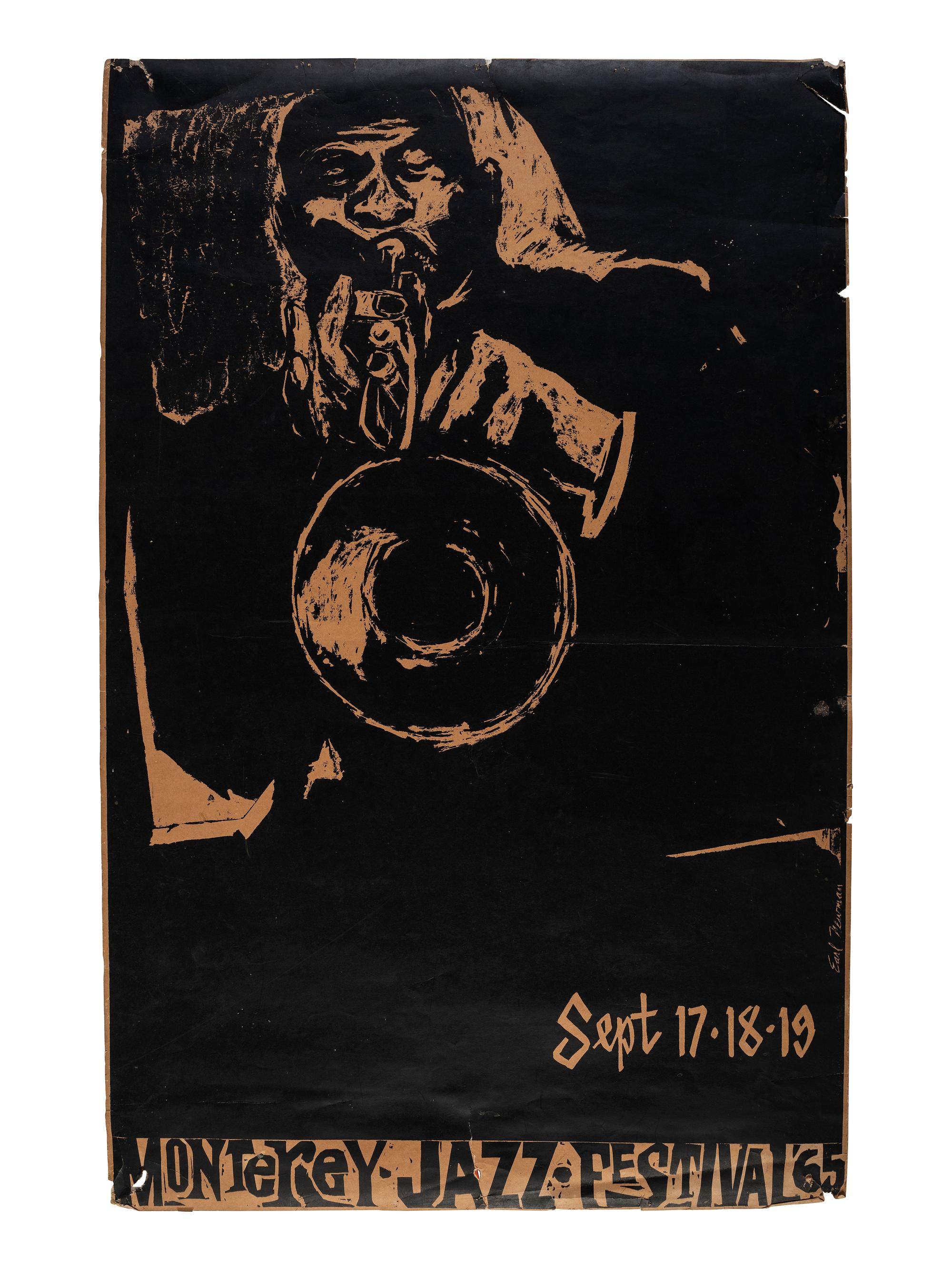 [MUSIC]. NEWMAN, Earl, artist. Monterey Jazz Festival. 1965.