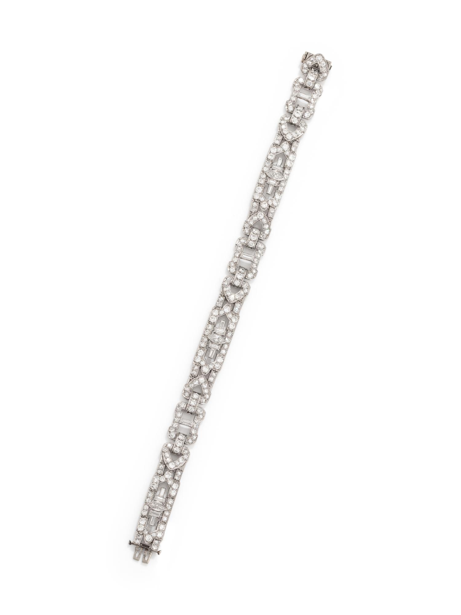 ART DECO, DIAMOND BRACELET
