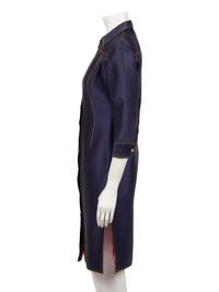 Two Designer Pieces: One Christian Lacroix Coat and One Versace Denim Shirt Dress, 1990-2000s