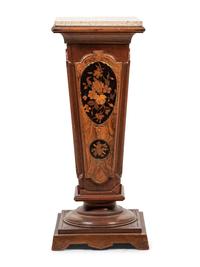 An Italian Marquetry Pedestal