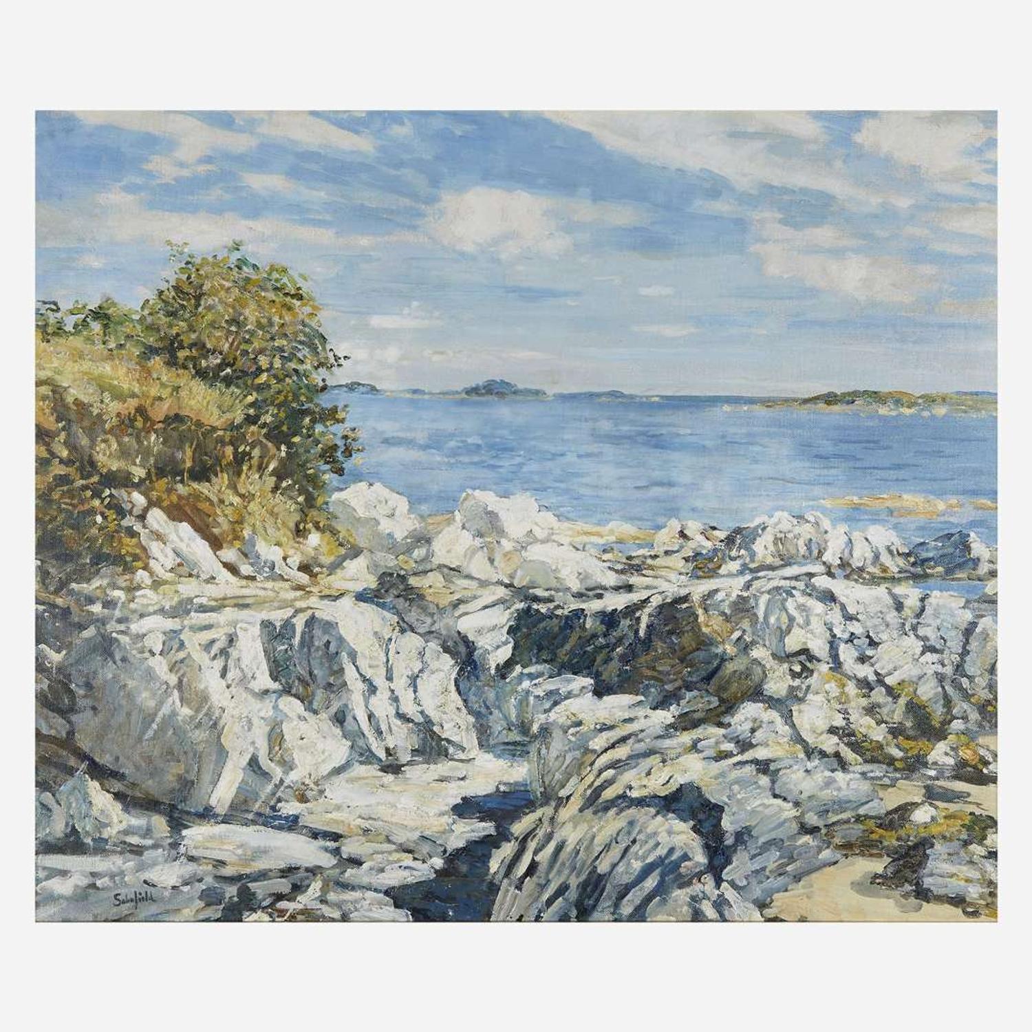 Walter Elmer Schofield (American, 1867–1944) Rocks and Sea, Chebeague Island, Maine