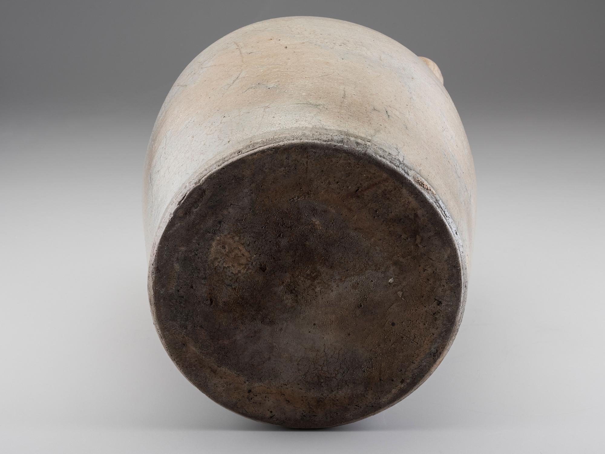 A Cobalt Decorated Stoneware Four-Gallon Twin-Handled Jug