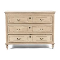 A North European Gray-Painted Commode