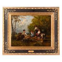 Léon Richet (French, 1847-1907) — Lavandières