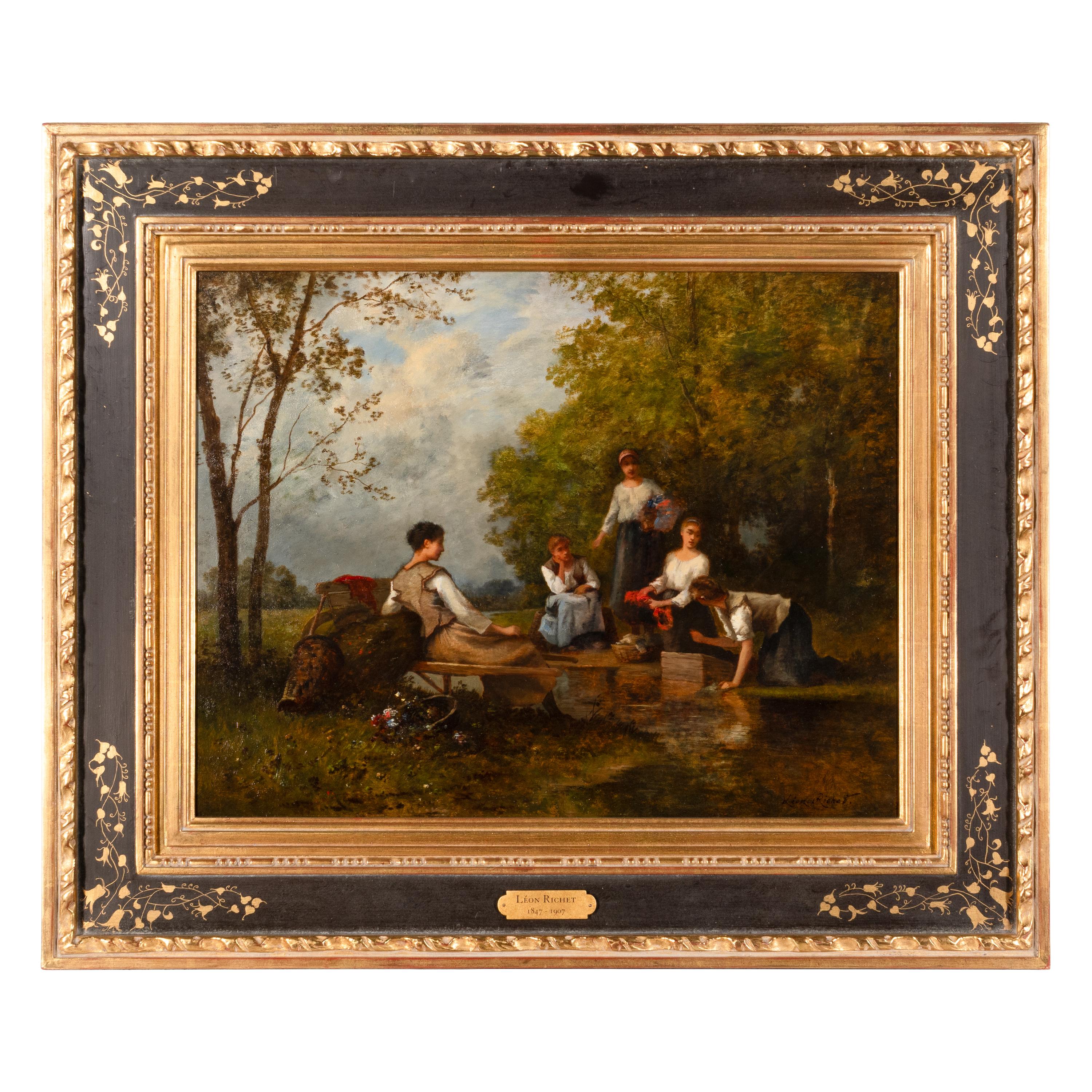 Léon Richet (French, 1847-1907) — Lavandières
