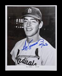 A Group of 20 St. Louis Cardinals Hall of Famers Signed Autograph Items