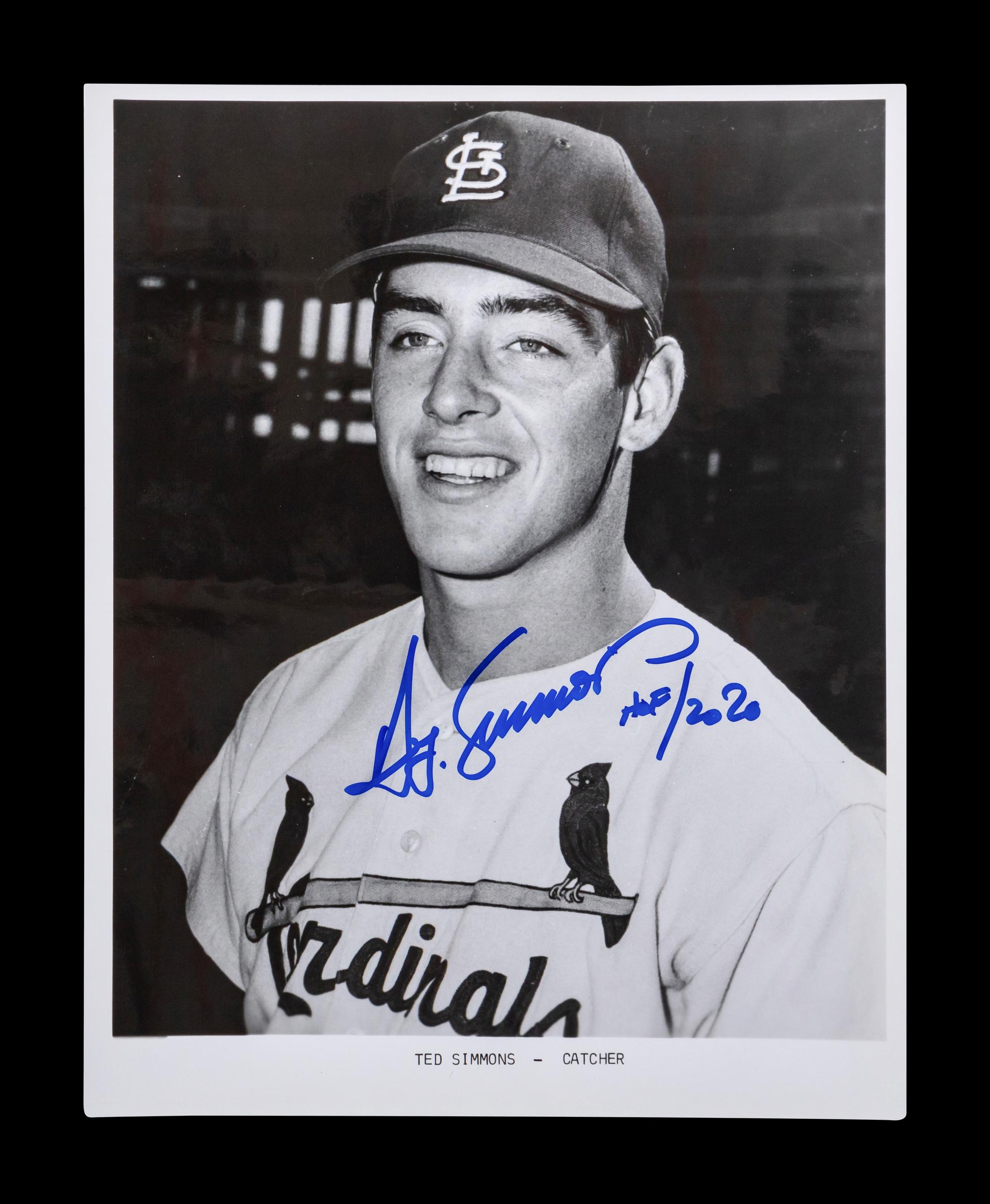 A Group of 20 St. Louis Cardinals Hall of Famers Signed Autograph Items