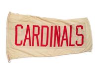 An St. Louis Cardinals Flag Once Flown on Wrigley Field Scoreboard Collected by Former Chicago Cubs Wrigley Field Head Scorekeeper,