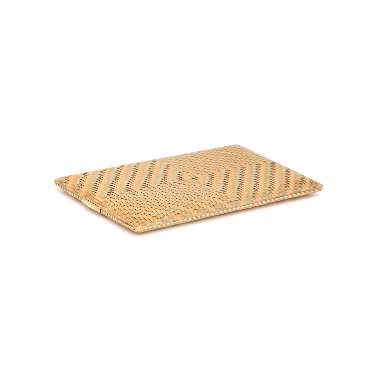 CARTIER, RETRO, BICOLOR GOLD CIGARETTE CASE