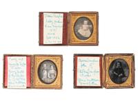 [EARLY PHOTOGRAPHY]. 20 assorted cased images, collected as associated family groups.