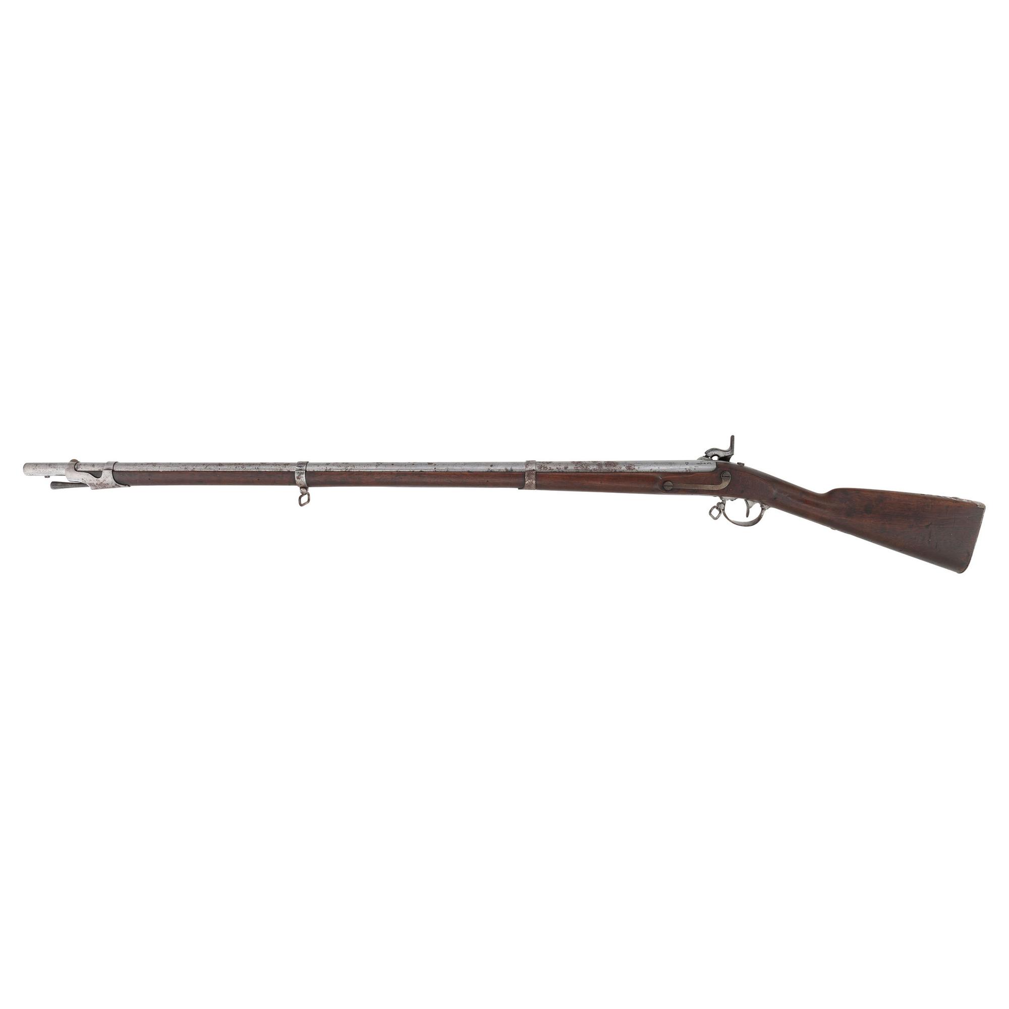 Confederate Cleaned & Repaired (C&R) Marked US Model 1842 Musket with "&" and "Z" Inspection Marks