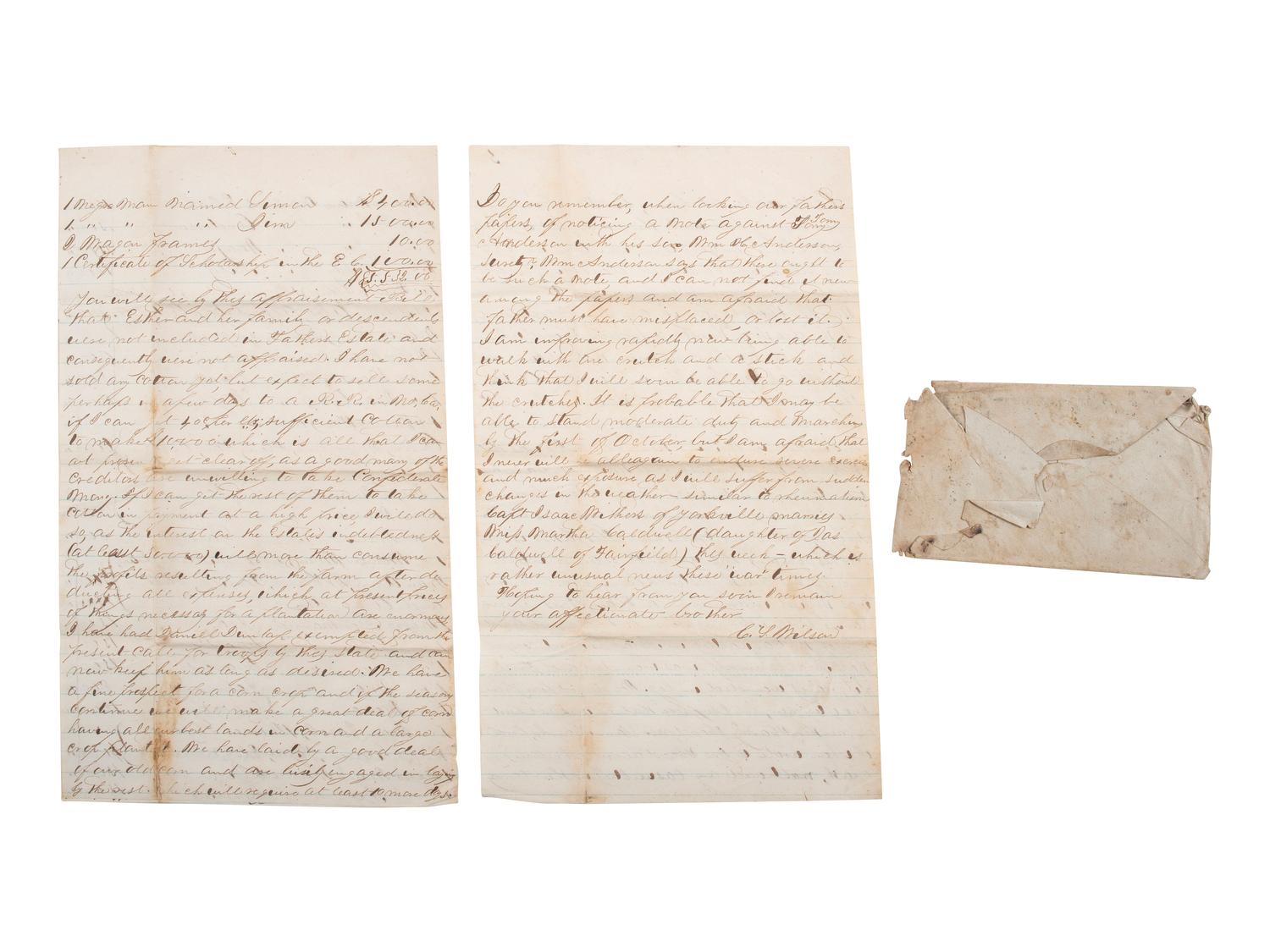 [SLAVERY & ABOLITION] -- [RECONSTRUCTION]. Labor contracts, "Rules & Regulations," and other documents associated with freedmen working on the South Carolina plantation of John S. Wilson, 1865-1868.