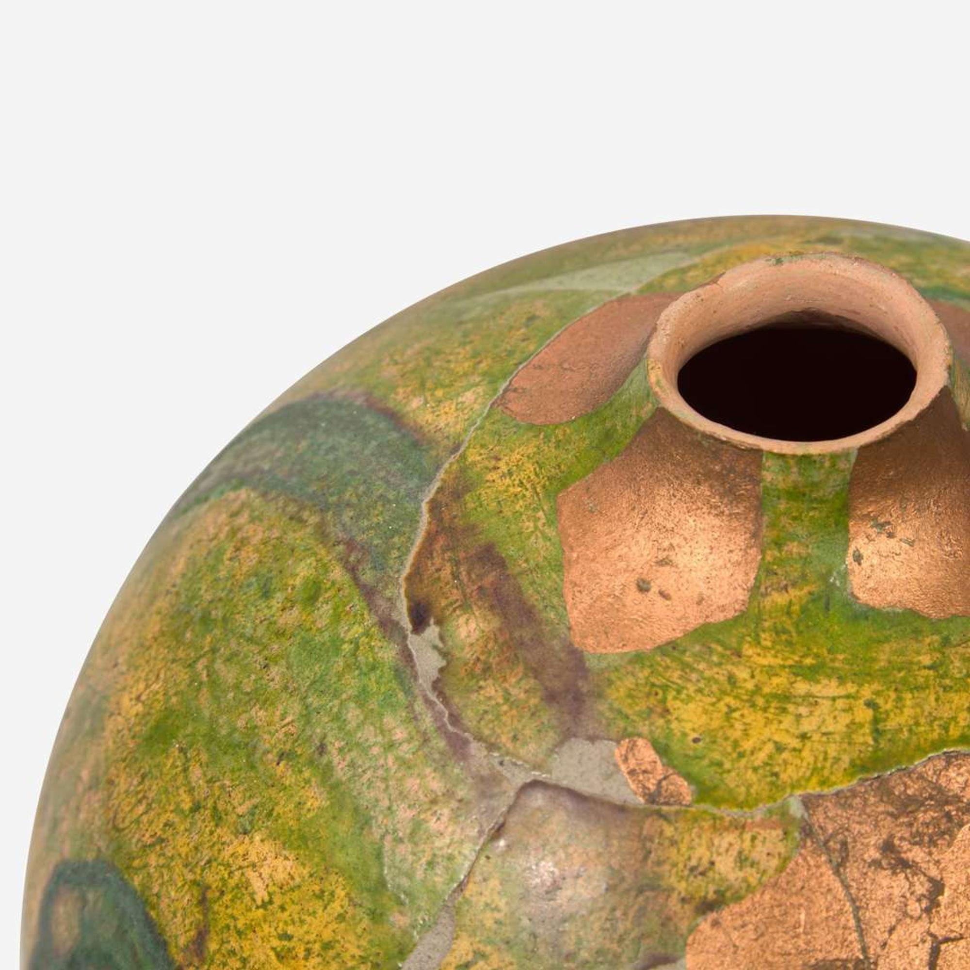 Rick Dillingham (American, 1952-1994) Polychrome Lustre Glazed Vessel, USA, 1986