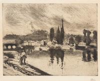 Vue de Rouen (Cours la Reine) , 1884