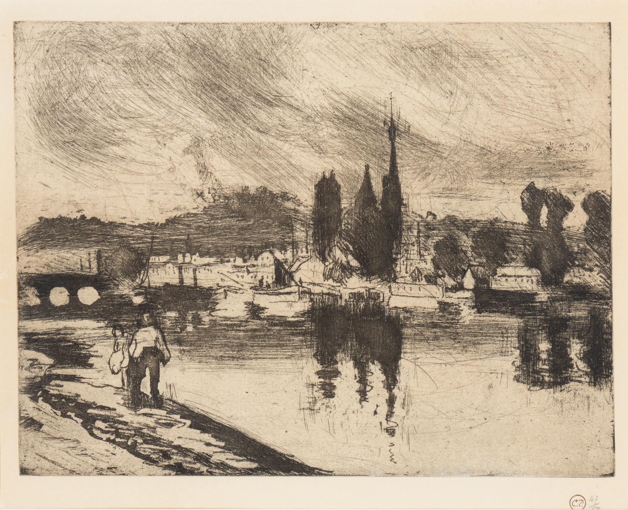 Vue de Rouen (Cours la Reine) , 1884
