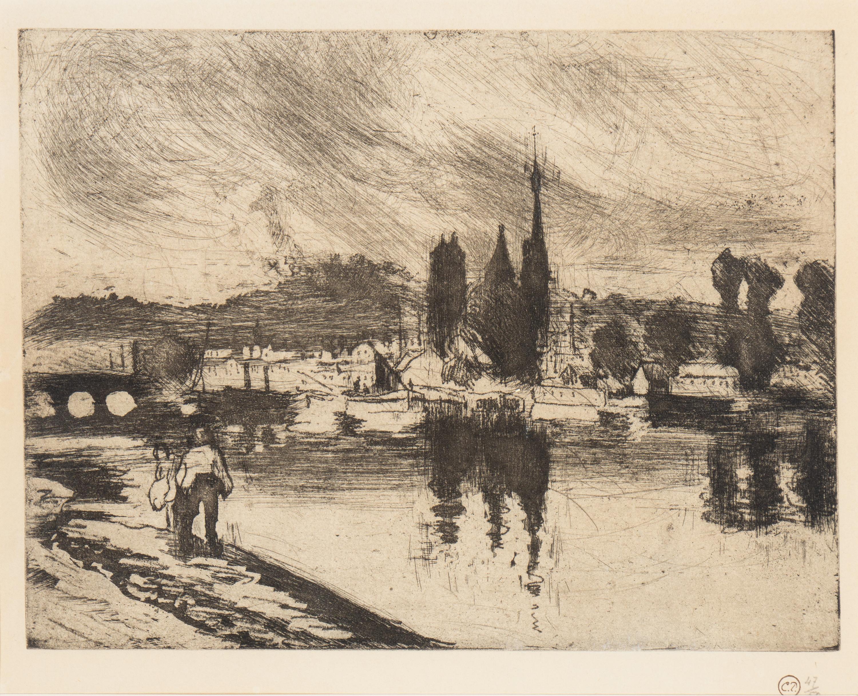 Vue de Rouen (Cours la Reine) , 1884