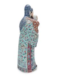 A Chinese Famille Rose Porcelain Figure