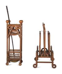 A 'Stick and Ball' Umbrella Stand and Magazine Rack