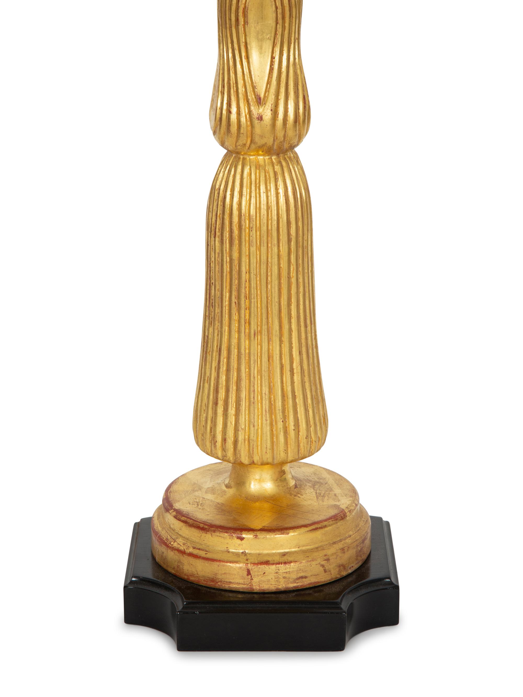 A Pair of Giltwood Table Lamps