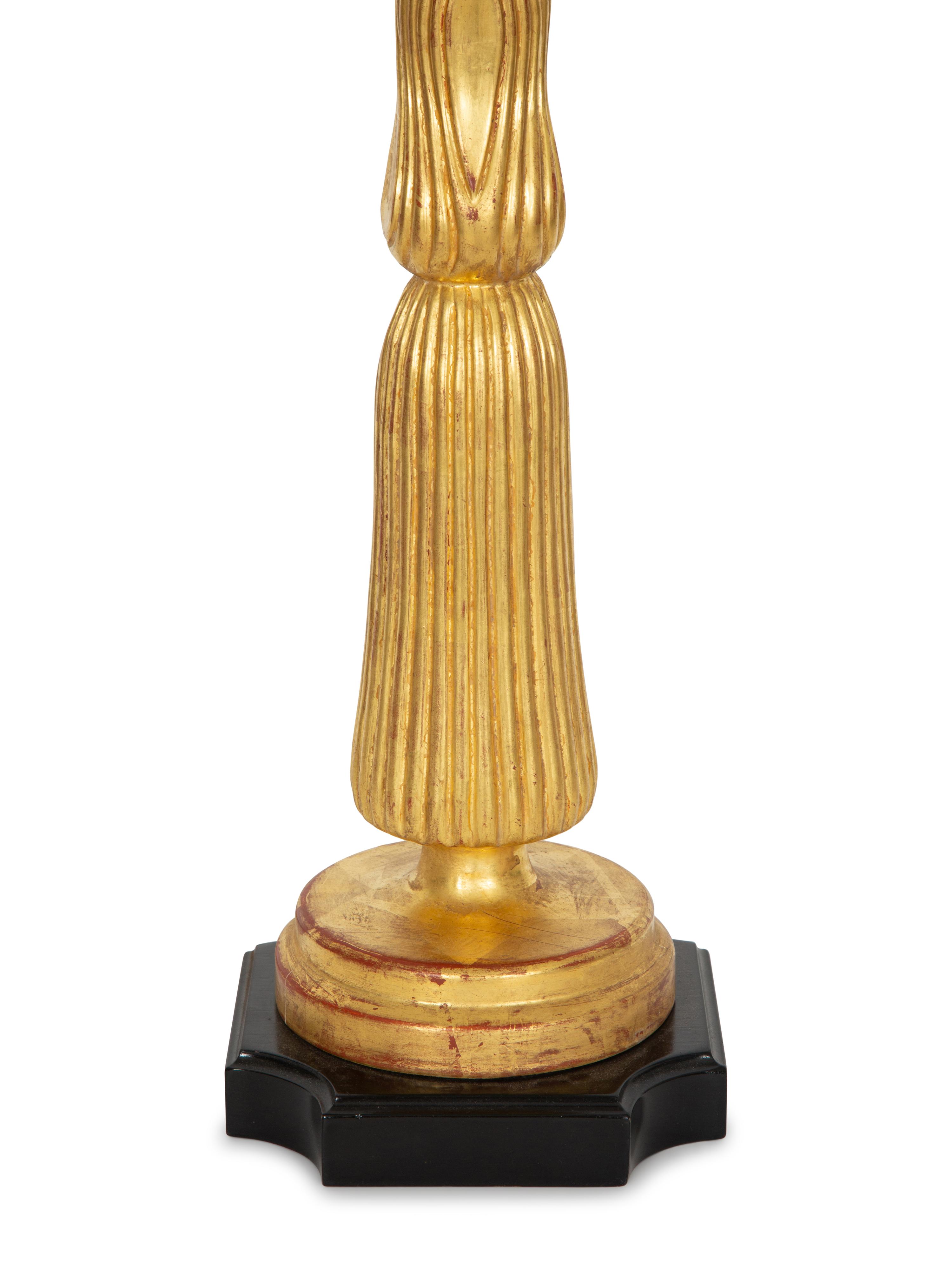 A Pair of Giltwood Table Lamps