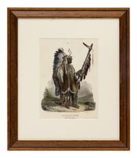 BODMER, Karl (1809-1893), after Mandan Chef (Plate 37) Chef Mandan