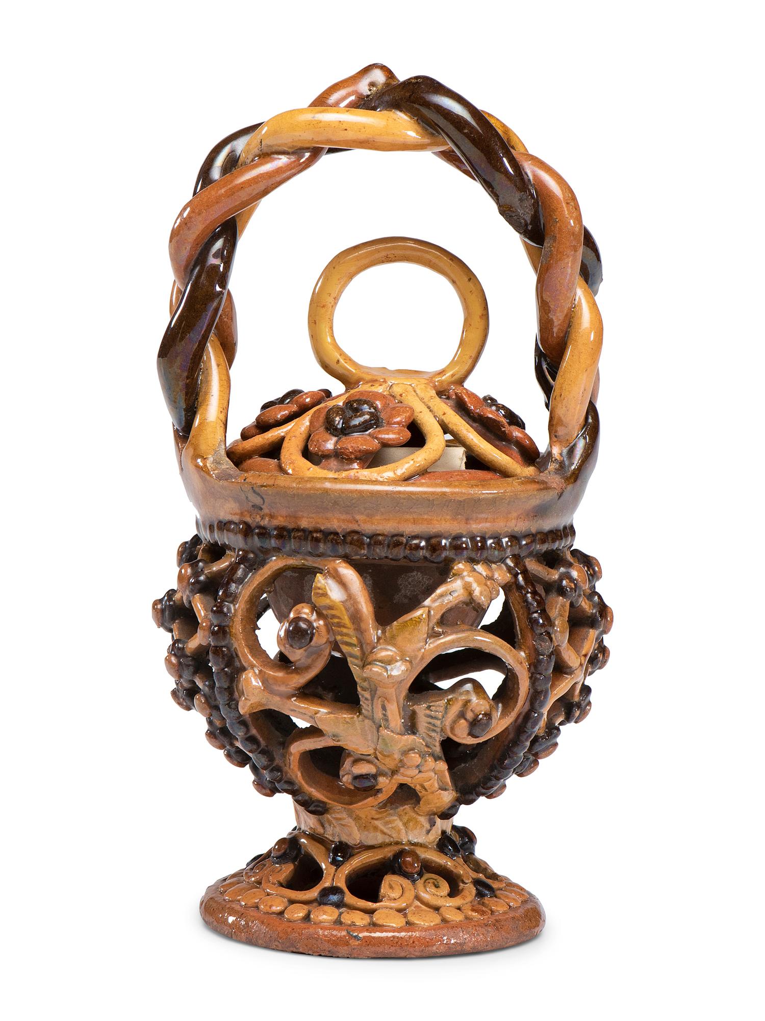 A French Redware Bride's Basket
