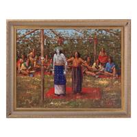 [Two Works] Studies for Quartz Mountain: Sacred Ground - The Past Down from the Yellowstone AND Quartz Mountain: Sacred Ground - The Past Kiowa Sundance